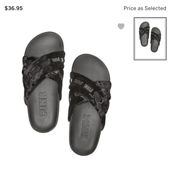 PINK Victoria's Secret Shoes - Vs pink slides